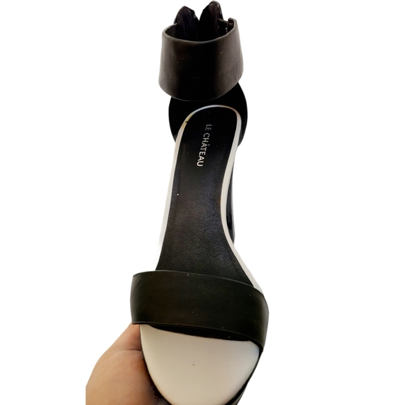 5 inch Le Chateau Heel (black and white) - Picture 2 of 6